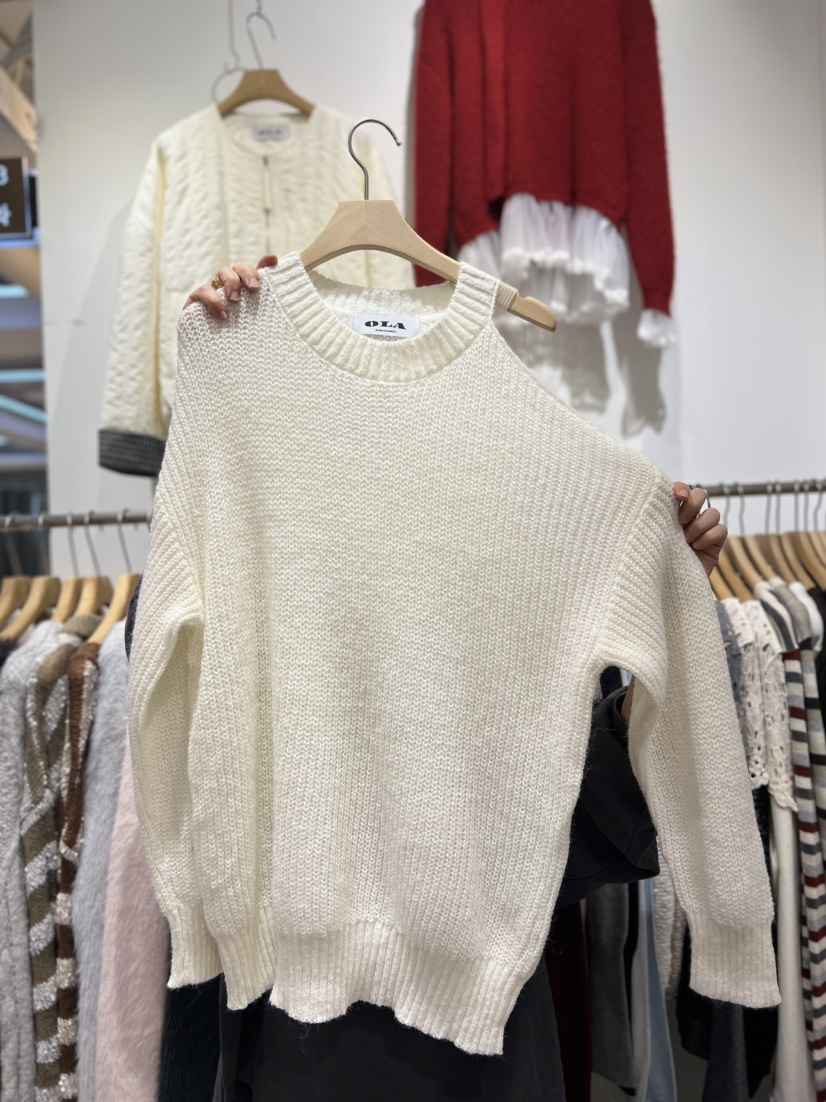 OLA韓國代購㊣女裝新款熱賣休閑時尚真品人氣推薦職業針織衫mellor/OLA針織衫