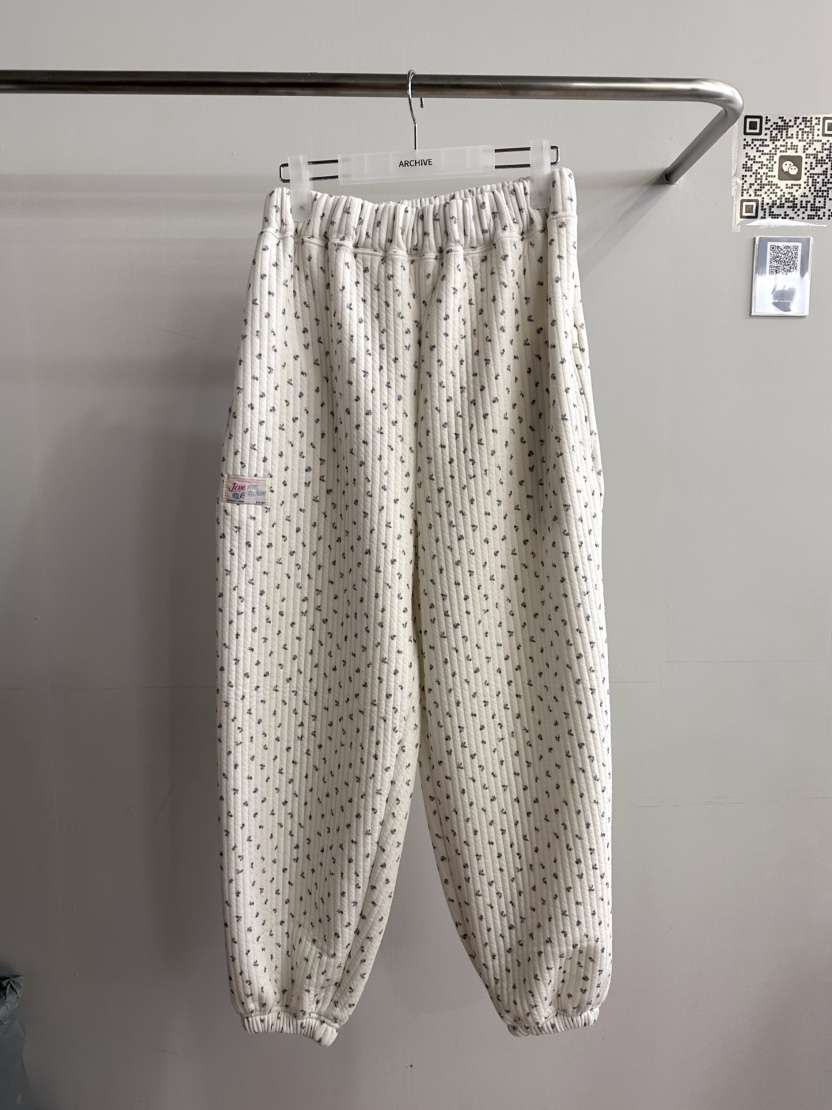 ARCHIVE-P東大門㊣代購女士新款人氣25秋冬休閑褲花朵絎縫ARCHIVE-P休閑褲