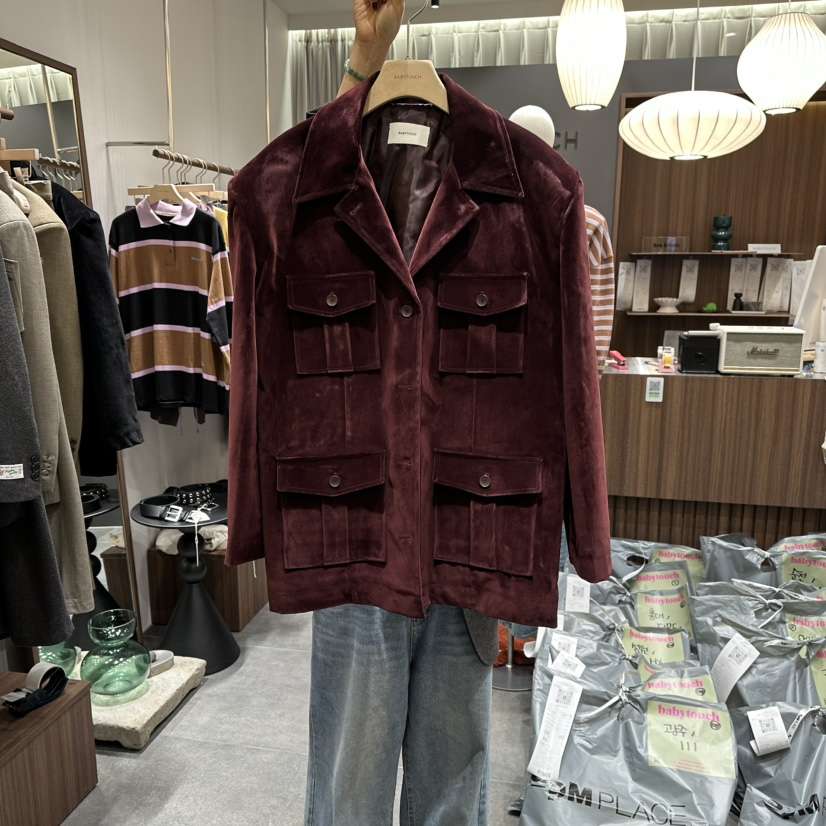 BABYTOUCH韓國代購㊣女士新品真品時尚25秋冬休閑職業熱賣夾克BABYTOUCH夾克