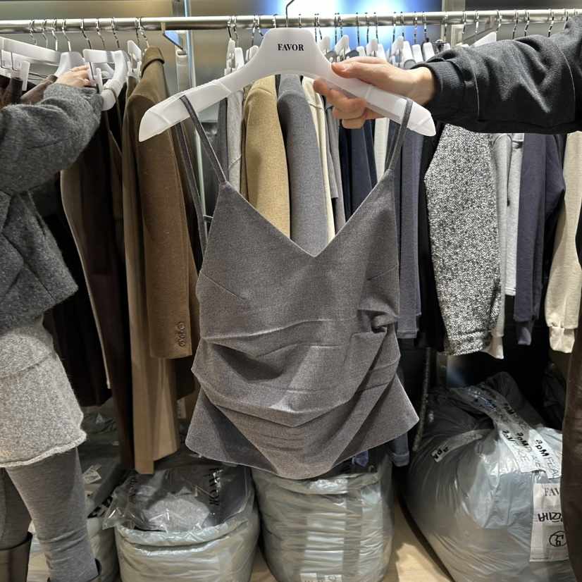 FAVOR-P東大門㊣實拍女士新款休閑真品熱賣吊帶背心不含內搭FAVOR-P吊帶/背心