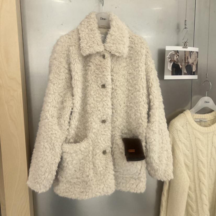 DEUO東大門㊣實拍女裝新品時尚25秋冬推薦休閑職業短款大衣DEUO短款大衣