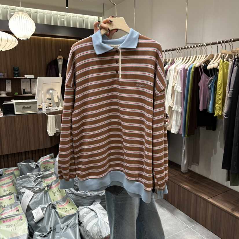 BABYTOUCH韓國直郵㊣女裝新款人氣熱賣25秋冬推薦長袖T恤加絨BABYTOUCH長袖T恤