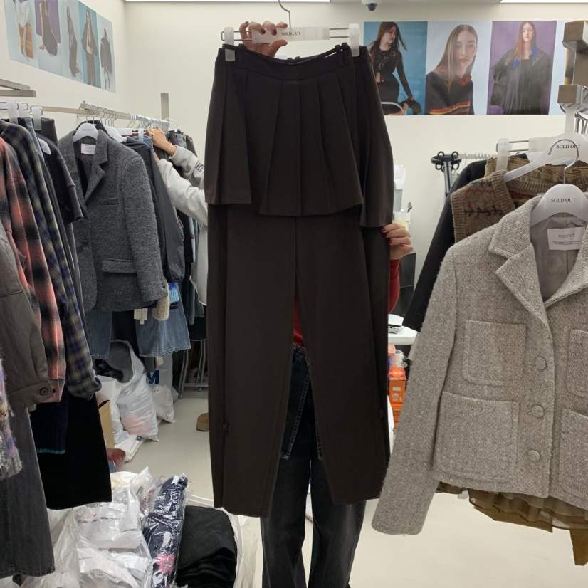 SOLD OUT東大門㊣實拍女裝新品25秋冬熱賣真品職業時尚裙褲SOLD OUT裙褲