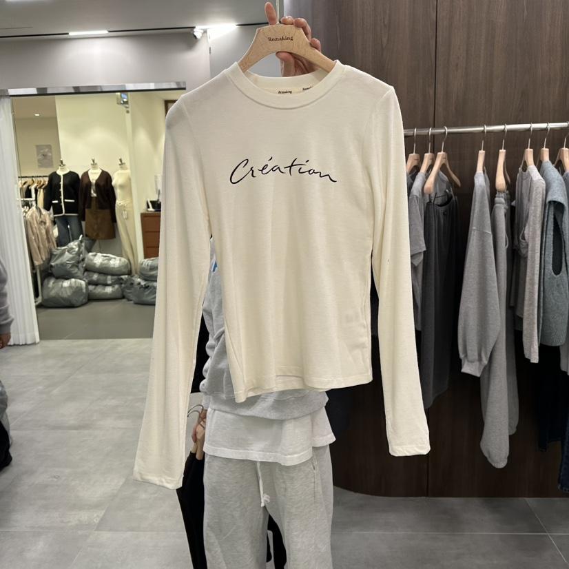 URBANSTORY/REMAKING韓國直郵㊣女裝新款真品職業25秋冬長袖T恤Remaking/URBANSTORY長袖T恤