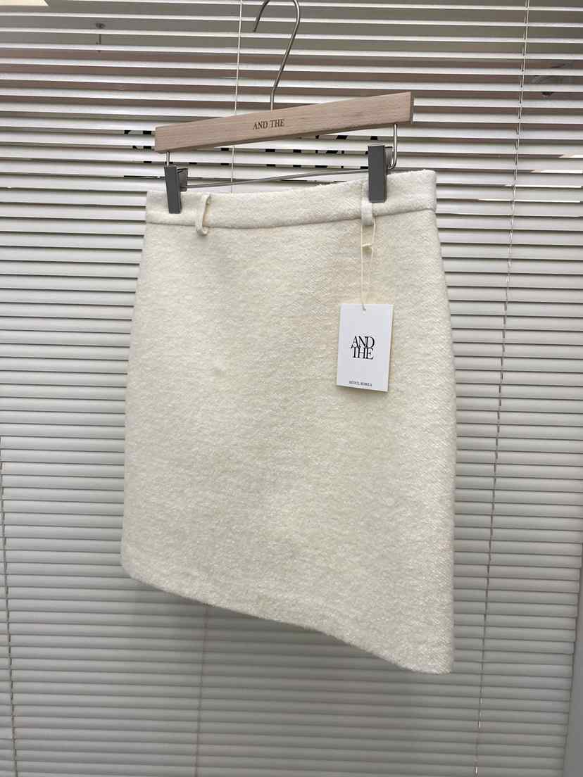 AND THE東大門㊣實拍女裝新品真品25秋冬人氣職業推薦短裙AND THE短裙