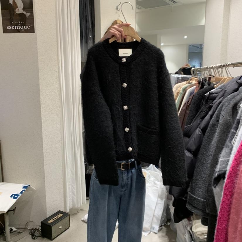 SSEMIENNE韓國直郵㊣女裝新品真品時尚職業25秋冬針織衫復古SSENIQUE針織衫