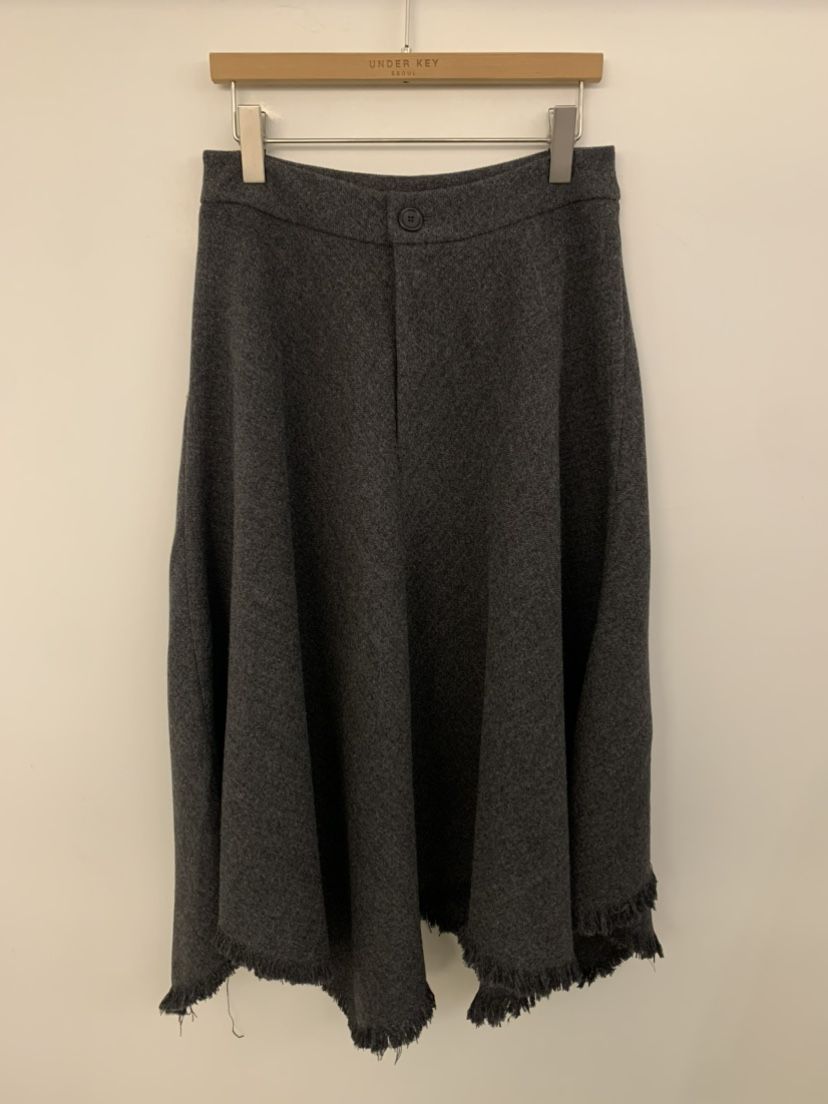 UNDER KEY韓國代購㊣女士新品25秋冬休閑真品長裙羊毛流蘇UNDER KEY長裙