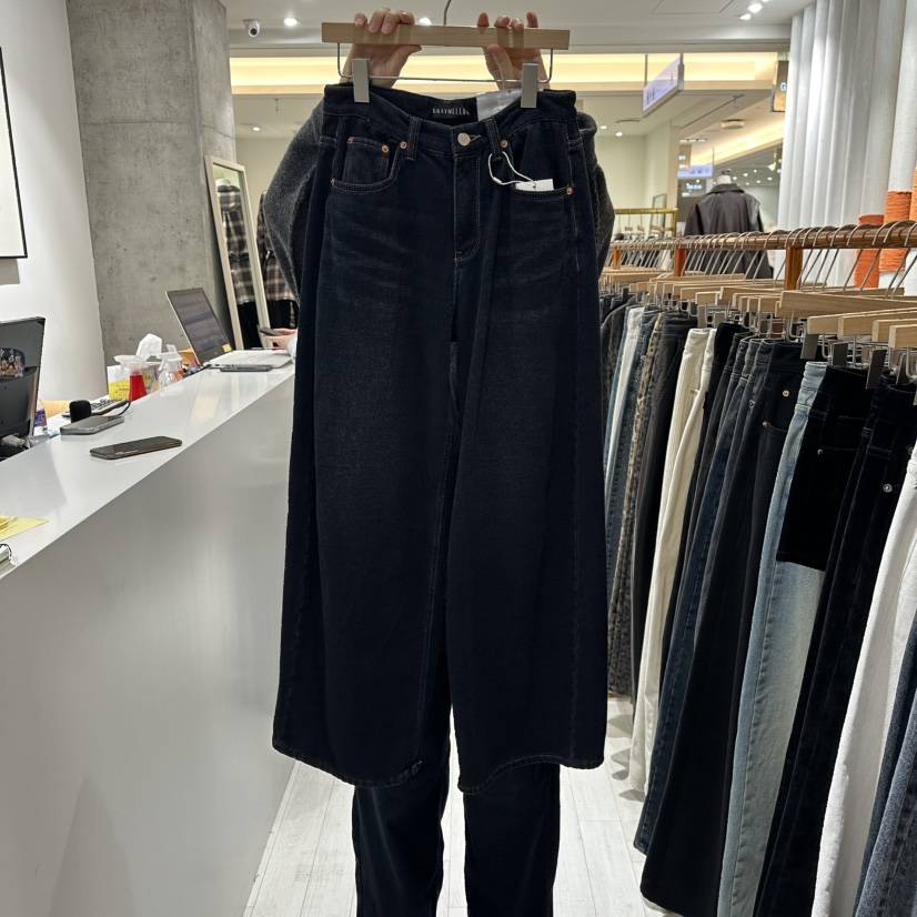GRAYMELLOW韓國直郵㊣女裝新品真品25秋冬職業推薦時尚牛仔褲GRAYMELLOW牛仔褲