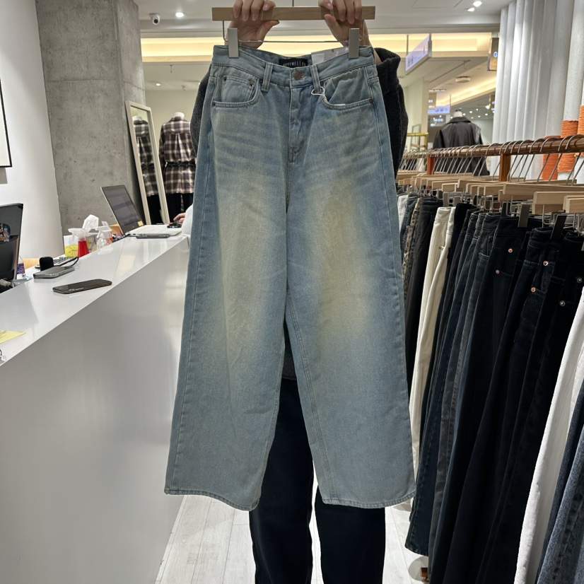 GRAYMELLOW東大門㊣代購女士新品人氣時尚25秋冬推薦牛仔褲GRAYMELLOW牛仔褲