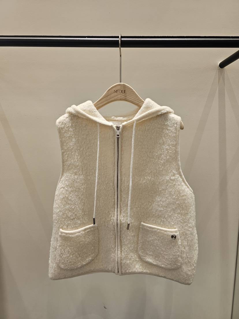 NEOUL東大門㊣代購女士新品人氣真品熱賣推薦25秋冬馬甲羊毛NEOUL/ahin雙領標簽馬甲
