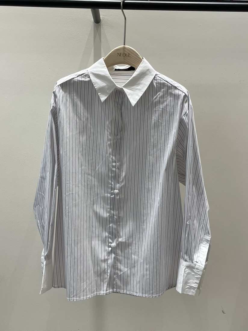 NEOUL韓國代購㊣女士新款25秋冬熱賣推薦人氣職業襯衫蕾絲衫NEOUL/ahin雙領標簽襯衫/蕾絲衫