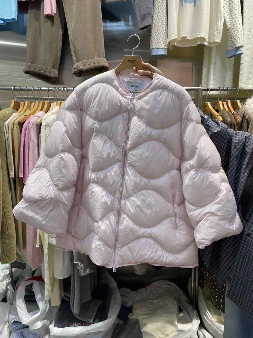 MENDL S東大門㊣代購女裝新款時尚熱賣真品短款羽絨服鵝絨MENDL S短款羽絨服