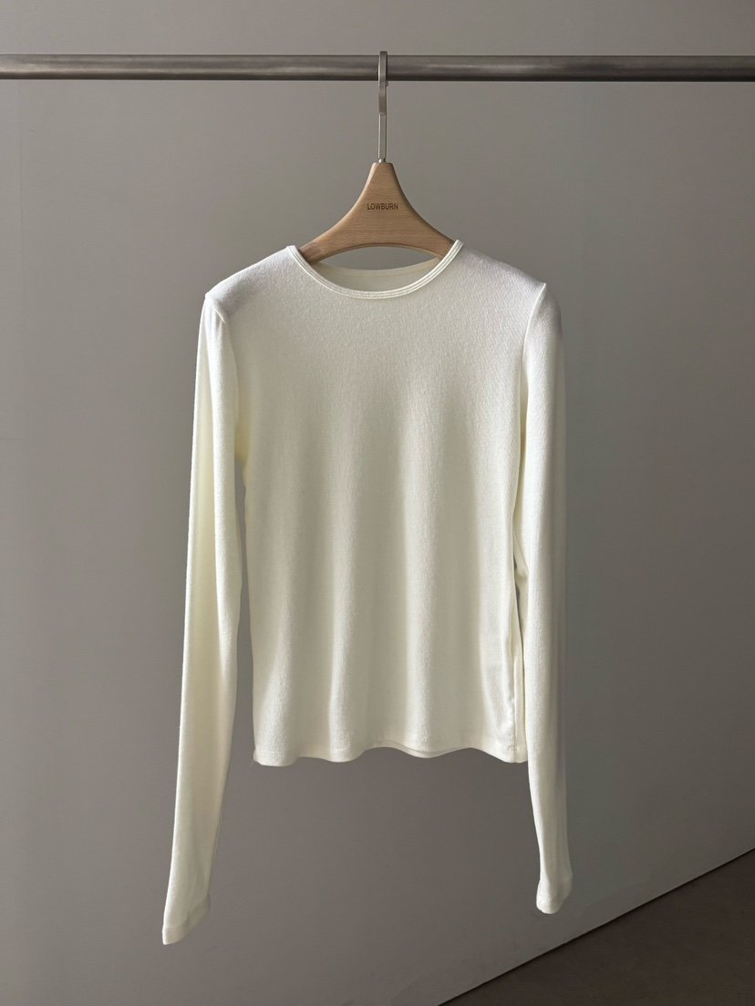 LOWBURN東大門㊣實拍女裝新品推薦職業25秋冬長袖T恤安哥拉LOWBURN長袖T恤