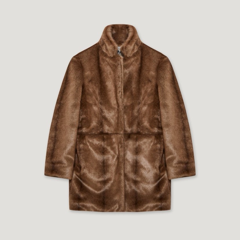 PITA東大門㊣直郵女士新款休閑25秋冬時尚推薦中長款大衣貂皮THE VERLIN/piTa中長款大衣