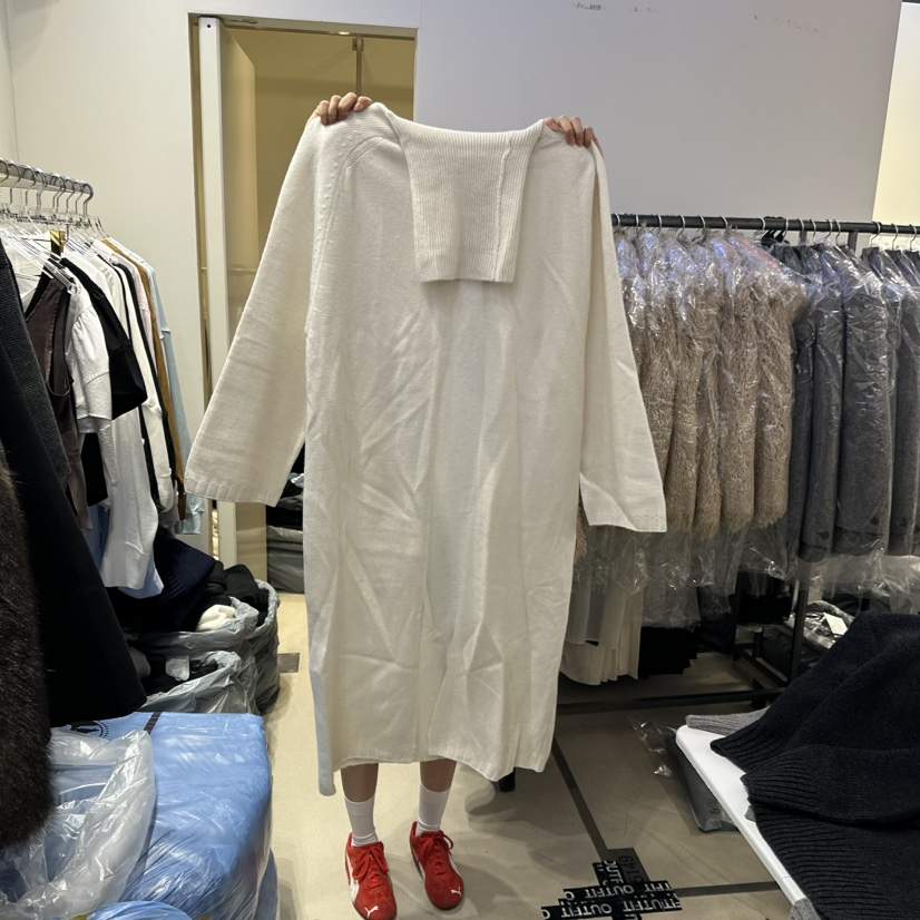 OUTFIT東大門㊣實拍女裝新款25秋冬休閑職業時尚連衣裙高領OUTFIT連衣裙