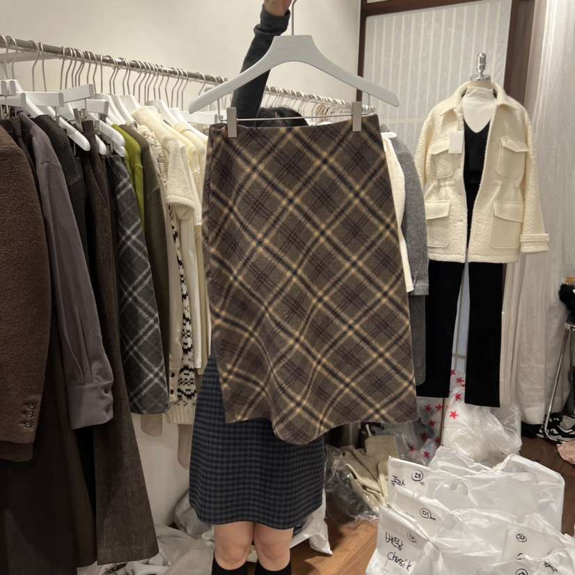 UNDERSTANDING東大門㊣實拍女士新款休閑時尚25秋冬半身裙中短裙UNDERSTANDING半身裙/中短裙