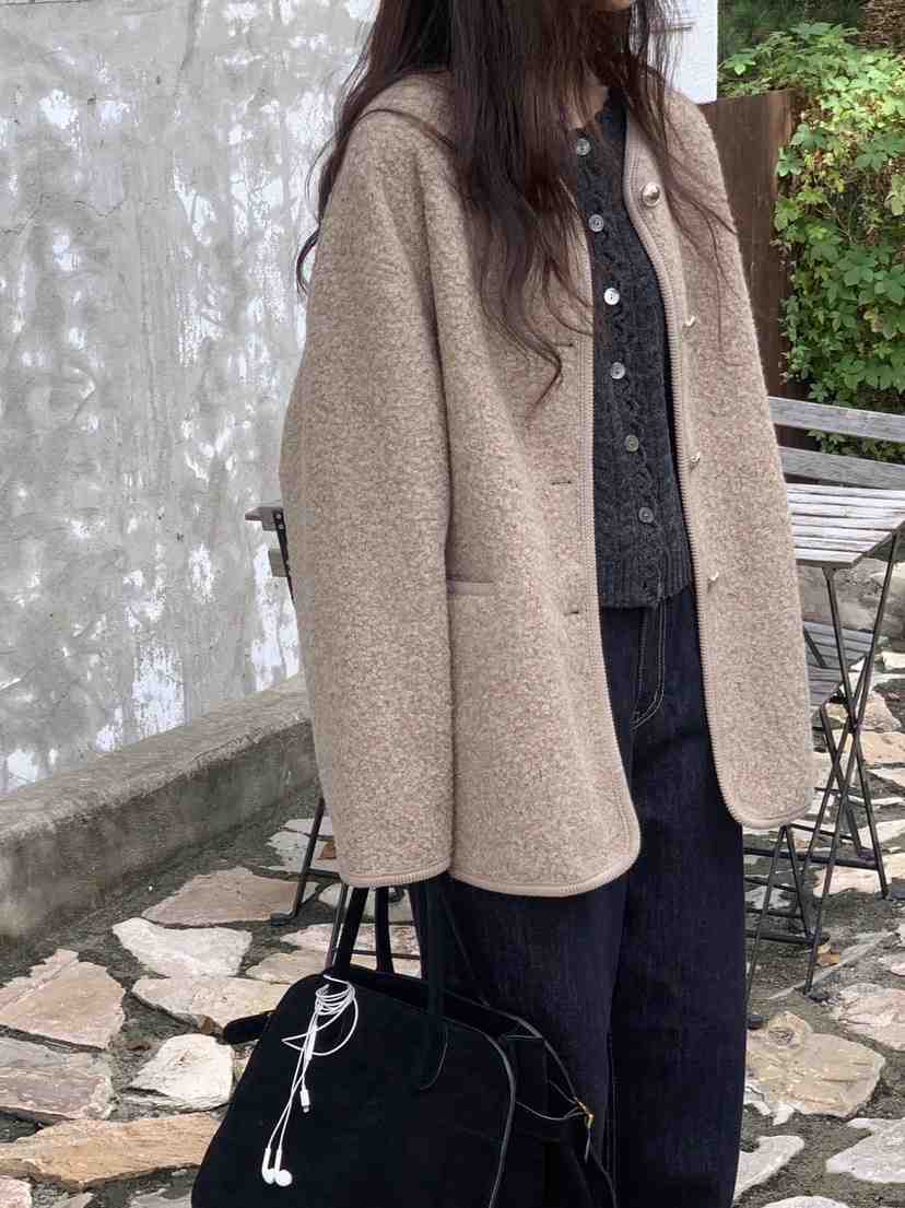 LOGARDEN韓國直郵㊣女士新品25秋冬休閑人氣真品時尚職業夾克LO GARDEN夾克