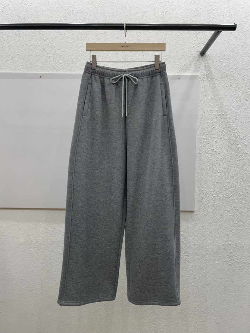 EGGPLANT東大門㊣代購女裝新品時尚推薦休閑褲口袋加絨抓絨EGGPLANT休閑褲