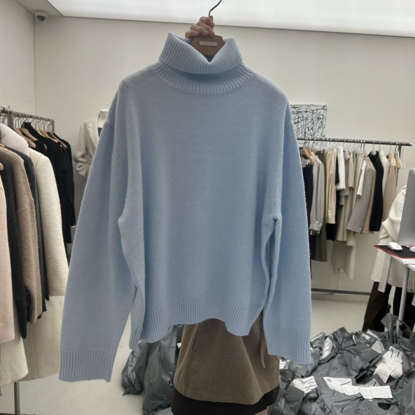 MER韓國代購㊣女士新品休閑25秋冬職業人氣時尚熱賣真品針織衫MER/ANGELO BIANCO針織衫