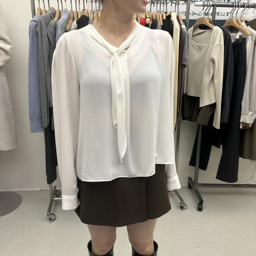 MER韓國代購㊣女裝新款休閑人氣推薦時尚職業熱賣襯衫蕾絲衫MER/ANGELO BIANCO襯衫/蕾絲衫