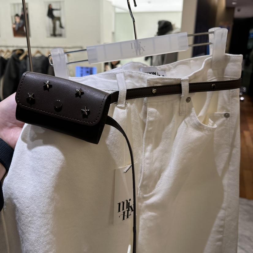 MIXXIN韓國直郵㊣女士新品人氣推薦25秋冬休閑腰包口袋腰帶MIXXIN腰包