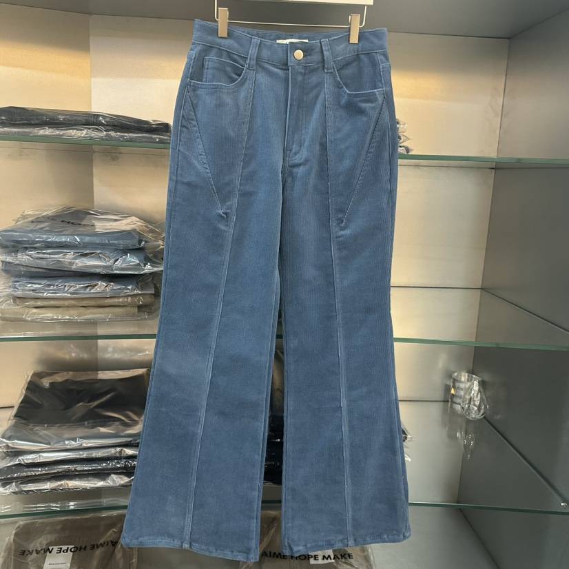 AIME HOPE MAKE東大門㊣代購女裝新品25秋冬牛仔褲燈芯絨AIME HOPE MAKE牛仔褲