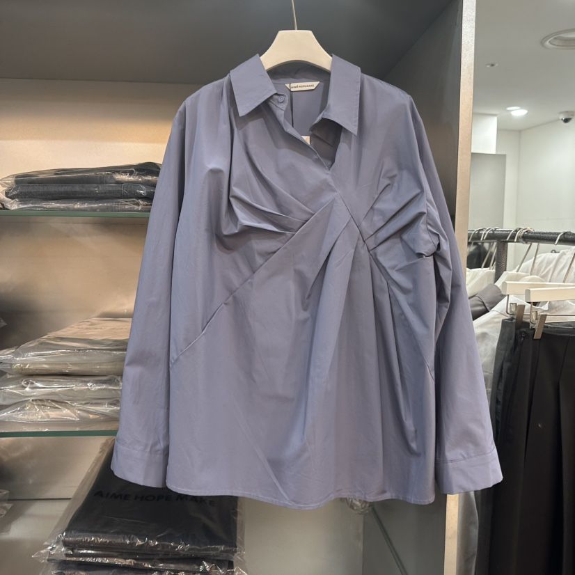 AIME HOPE MAKE韓國代購㊣女士新款真品推薦時尚襯衫蕾絲衫AIME HOPE MAKE襯衫/蕾絲衫