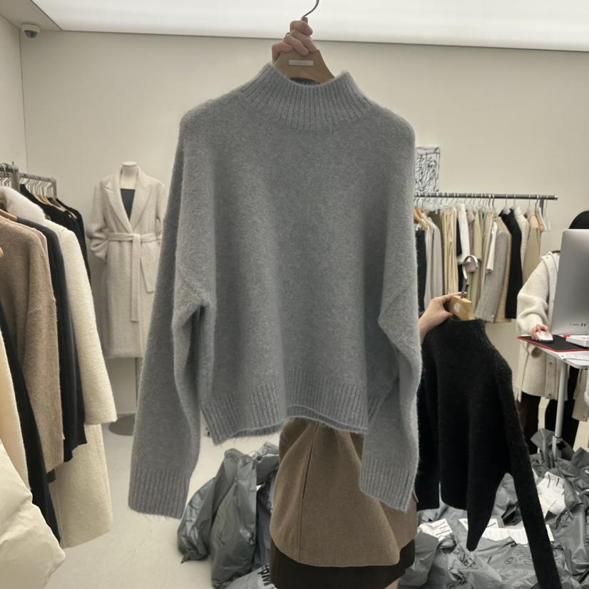 MER東大門㊣代購女士新款真品推薦職業熱賣25秋冬針織衫羊毛高領MER/ANGELO BIANCO針織衫