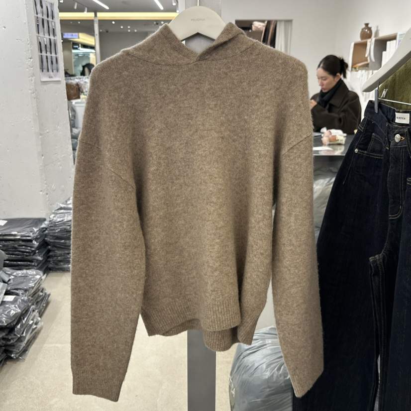 HELVETICA東大門㊣實拍女裝新品人氣推薦職業25秋冬針織衫連帽衫HELVETICA針織衫