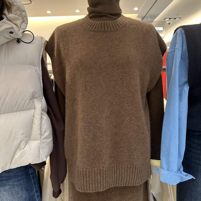 RICH SISTER東大門㊣實拍女裝新品25秋冬人氣熱賣休閑馬甲RICH SISTER馬甲