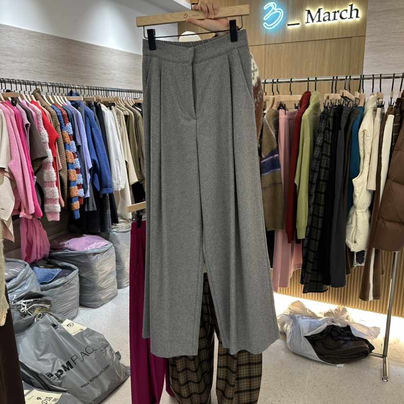 BISHOP東大門㊣實拍女裝新品熱賣職業真品推薦時尚休閑褲羊毛BISHOP休閑褲