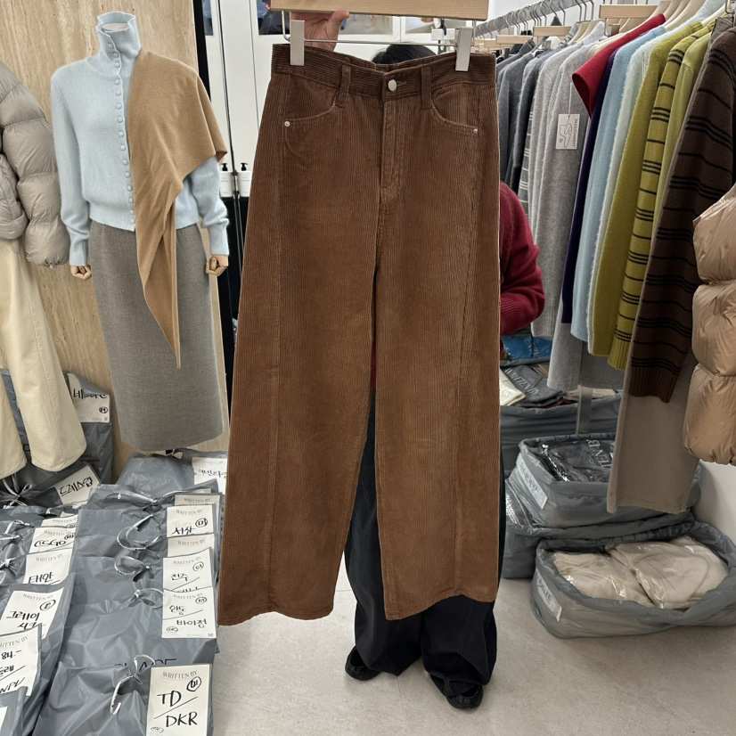 WRITTEN BY東大門㊣代購女裝新款真品職業熱賣休閑褲燈芯絨WRITTEN BY休閑褲