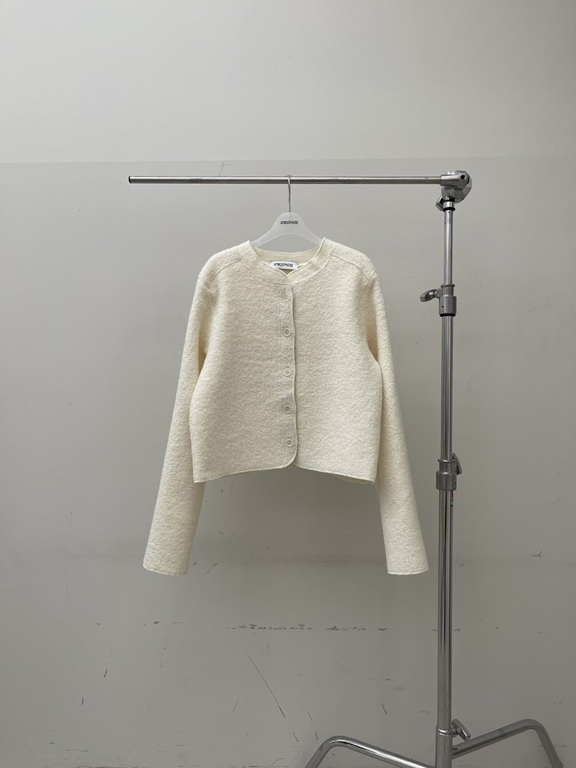 ATMOSPHERE韓國代購㊣女裝新款推薦時尚休閑熱賣真品夾克羊駝ATMOSPHERE/BLING夾克