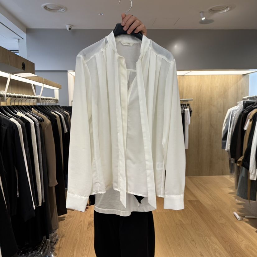 LEFANCY東大門㊣實拍女裝新款人氣熱賣25秋冬時尚襯衫蕾絲衫LEFANCY襯衫/蕾絲衫