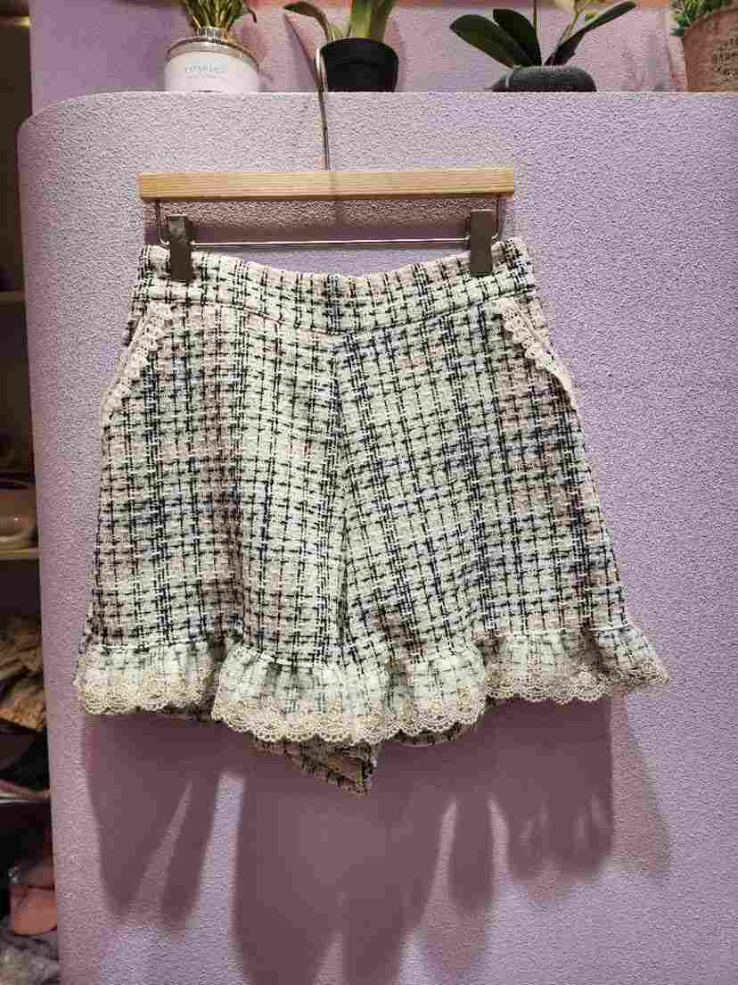 MS東大門㊣實拍女裝新款25秋冬休閑職業熱賣人氣真品短褲蕾絲MS短褲