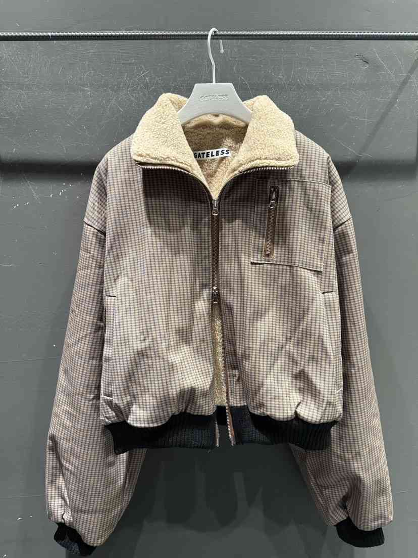 GATELESS東大門㊣代購女士新款推薦人氣熱賣休閑夾克人字紋GATELESS夾克
