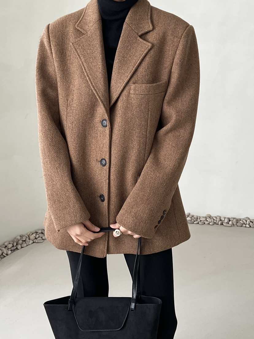 DEMAR東大門㊣實拍女裝新品25秋冬時尚熱賣人氣職業推薦夾克DEMAR夾克