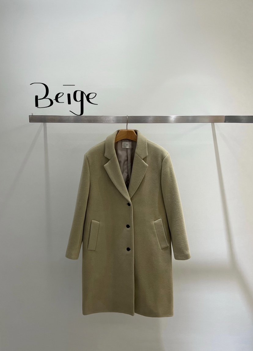 ONESTASTE韓國直郵㊣女士新款休閑職業時尚真品推薦中長款大衣TASTE/ONESTASTE中長款大衣