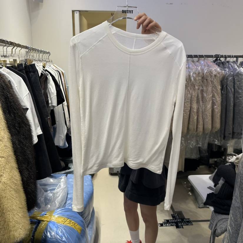OUTFIT東大門㊣代購女裝新品25秋冬休閑真品推薦職業長袖T恤OUTFIT長袖T恤