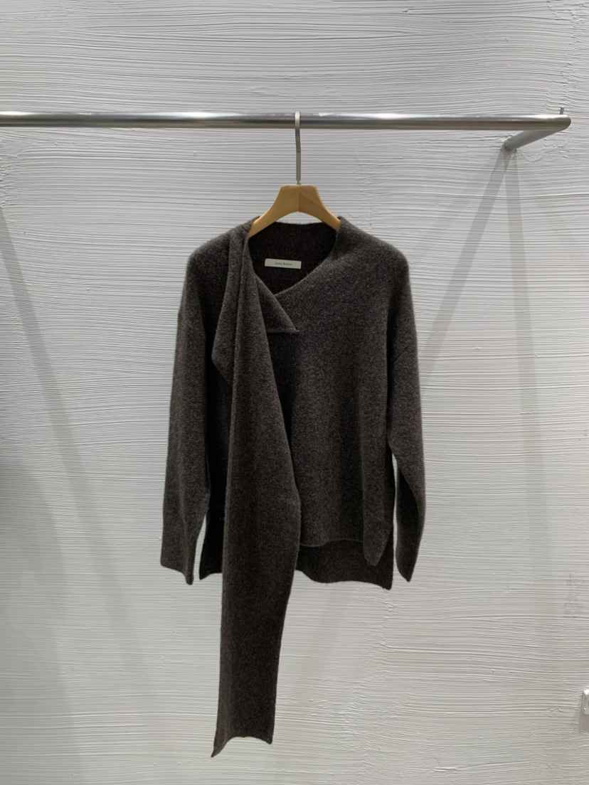 LUCY SALON韓國直郵㊣女士新品職業人氣推薦休閑針織衫圍巾LUCY SALON針織衫