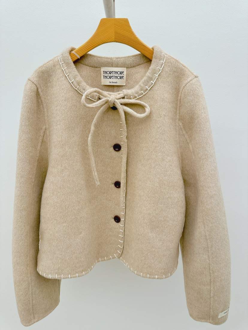 THORE韓國直郵㊣女士新品25秋冬時尚休閑職業推薦真品人氣夾克THORE夾克
