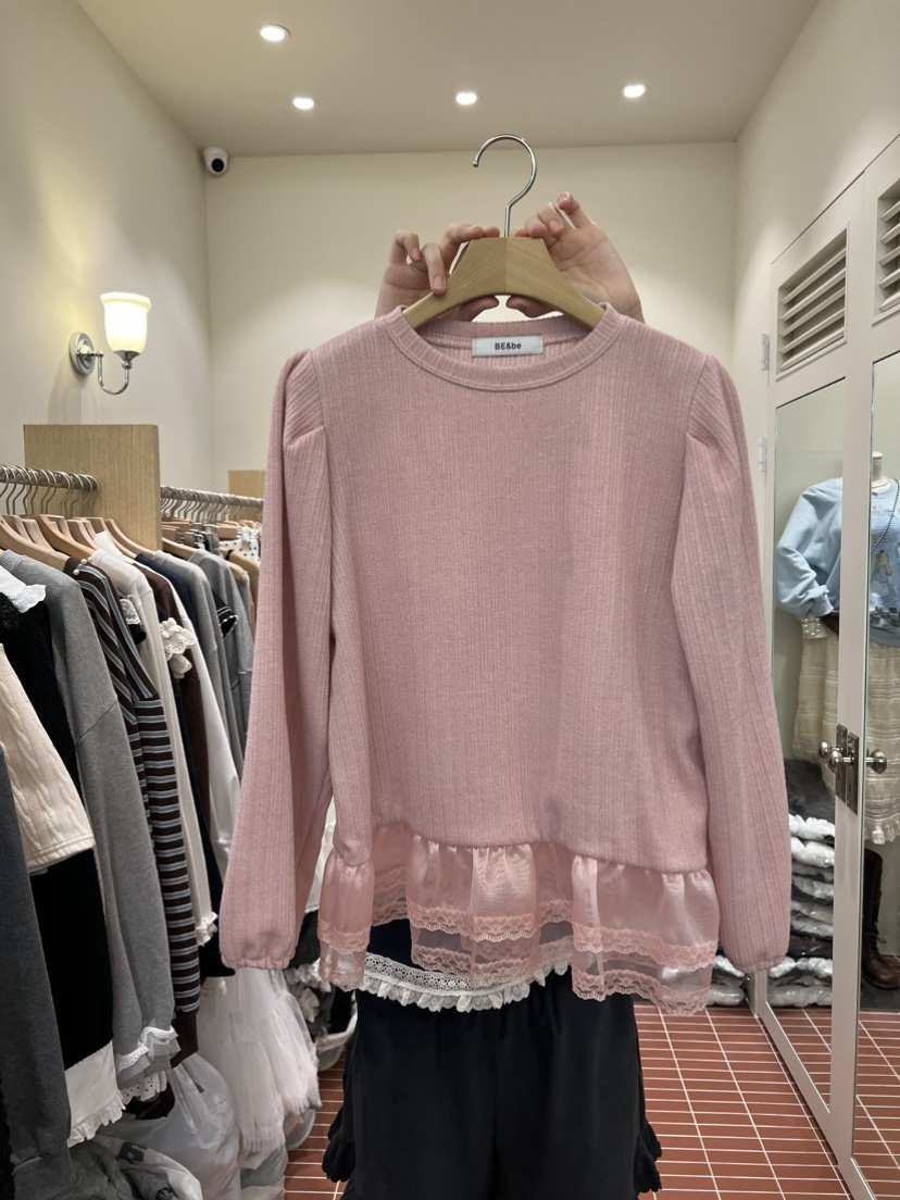 BE&amp;BE東大門㊣代購女裝新款職業推薦熱賣休閑真品長袖T恤BE&be長袖T恤