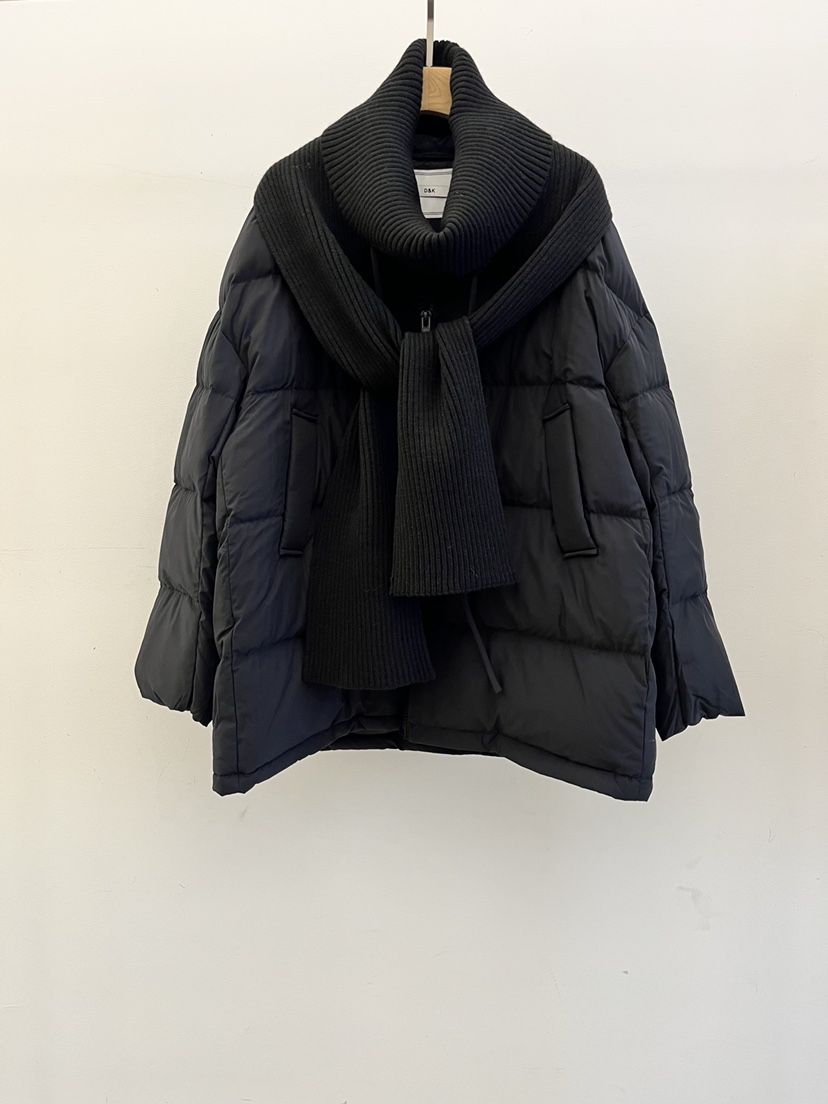 DARAK韓國代購㊣女士新款推薦休閑職業25秋冬短款棉服含圍巾DARAK短款棉服