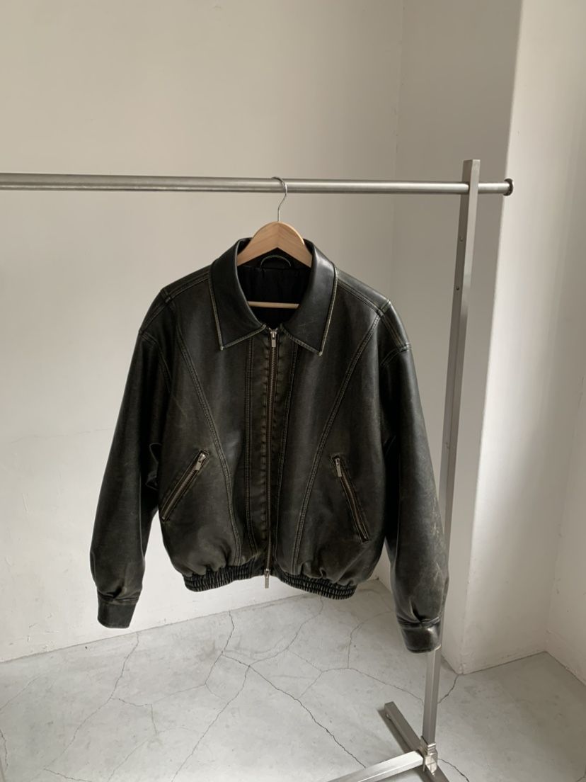 BETONE韓國直郵㊣女士新品25秋冬休閑熱賣推薦皮衣皮革絎縫BETONE皮衣