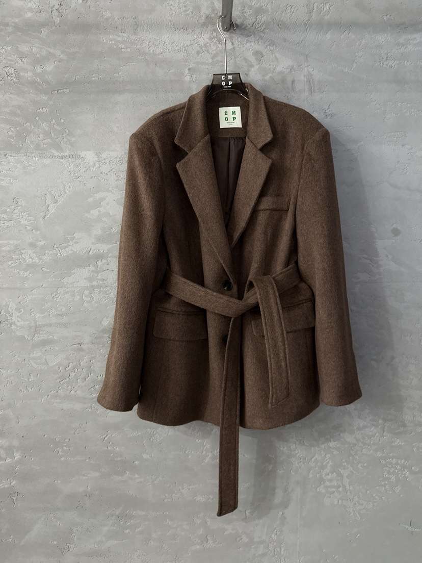 COME OPEN東大門㊣代購女士新款職業熱賣休閑時尚夾克腰帶COMP-(COME OPEN)夾克