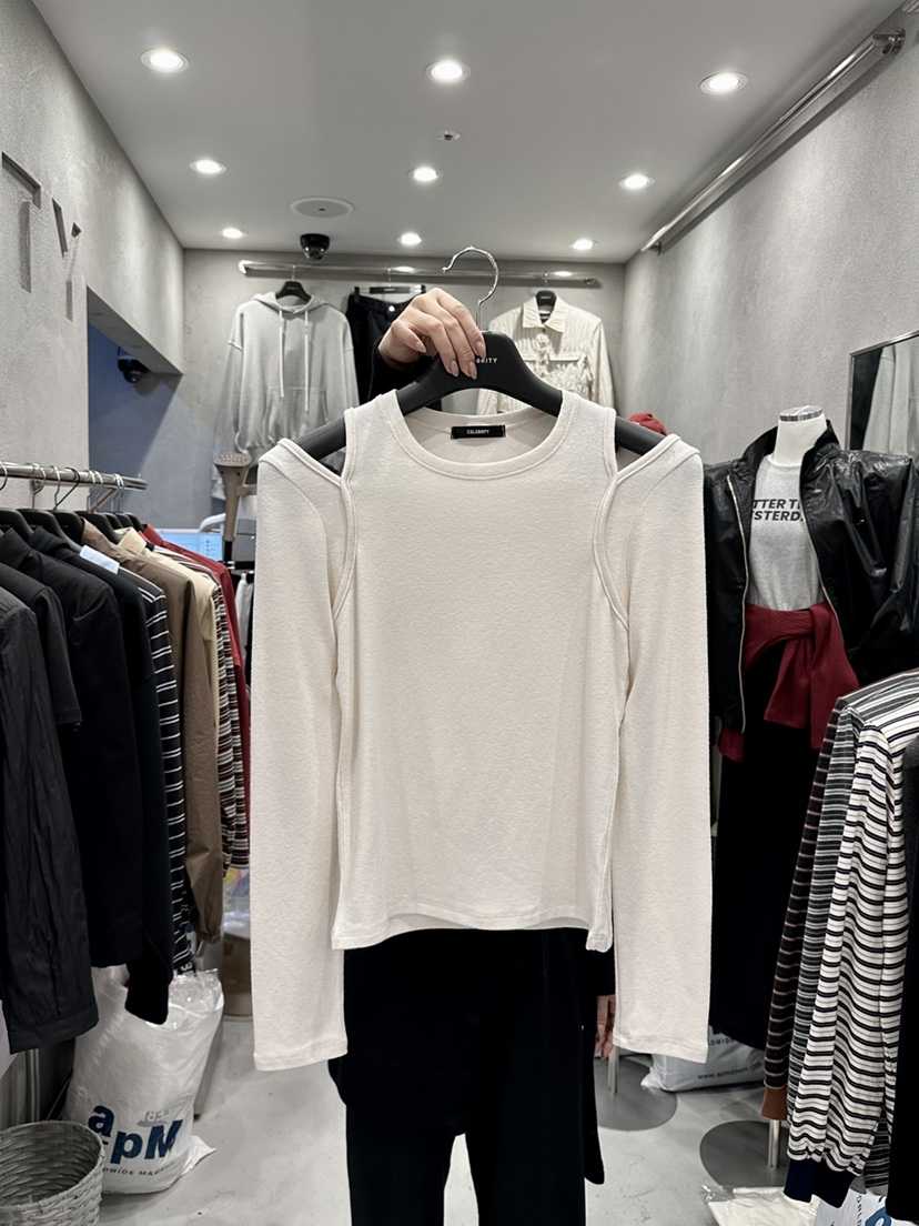 CELEBRITY-A東大門㊣直郵女裝新款推薦熱賣25秋冬職業長袖T恤CELEBRITY-A長袖T恤