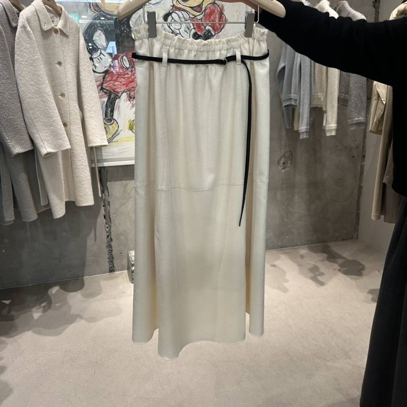 LAMAGIEPIE韓國代購㊣女裝新款職業時尚人氣休閑長裙不含腰帶LAMAGIE GREY長裙