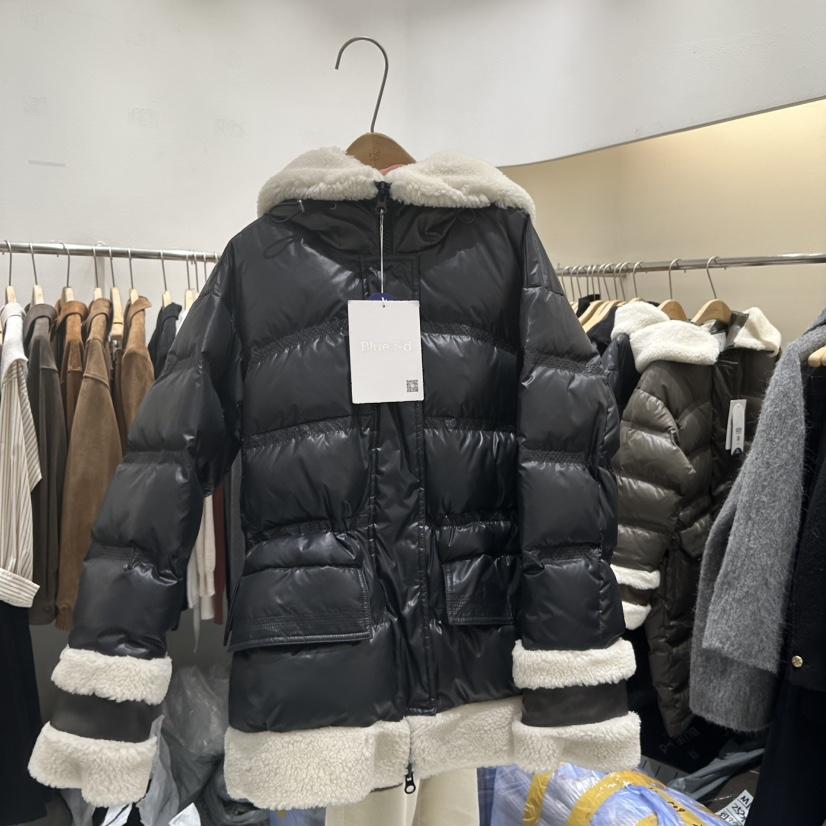 BLUEI-D東大門㊣代購女士新款時尚25秋冬職業真品短款羽絨服Blue i-d短款羽絨服