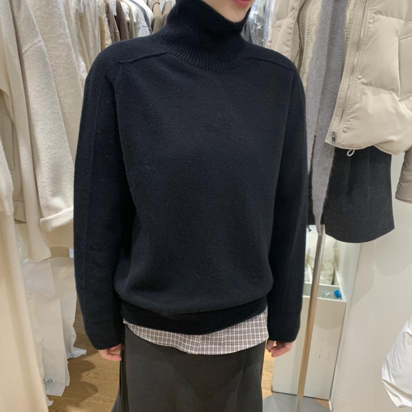 VERVEINE韓國直郵㊣女士新款職業熱賣真品推薦針織衫高領寬松VERVEINE針織衫