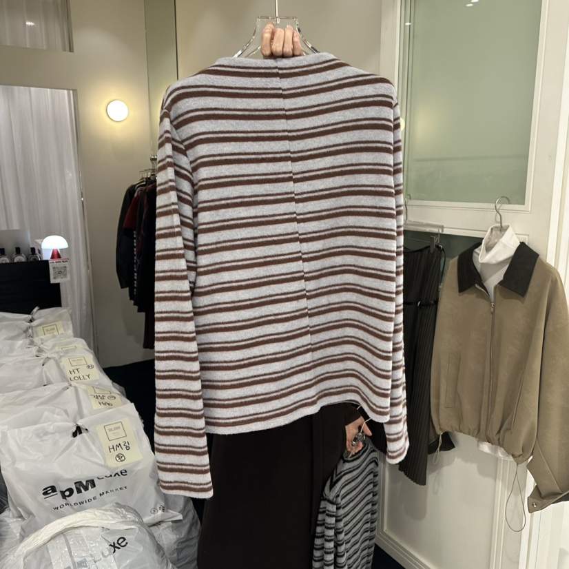 BLISS東大門㊣直郵女裝新品時尚職業25秋冬熱賣推薦長袖T恤BLISS長袖T恤